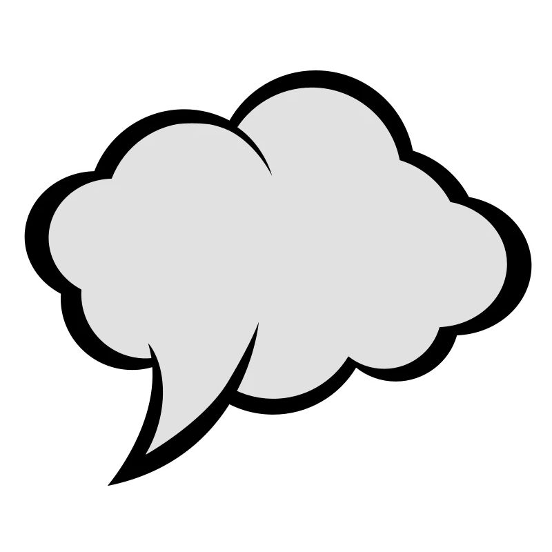Comic speech bubble
