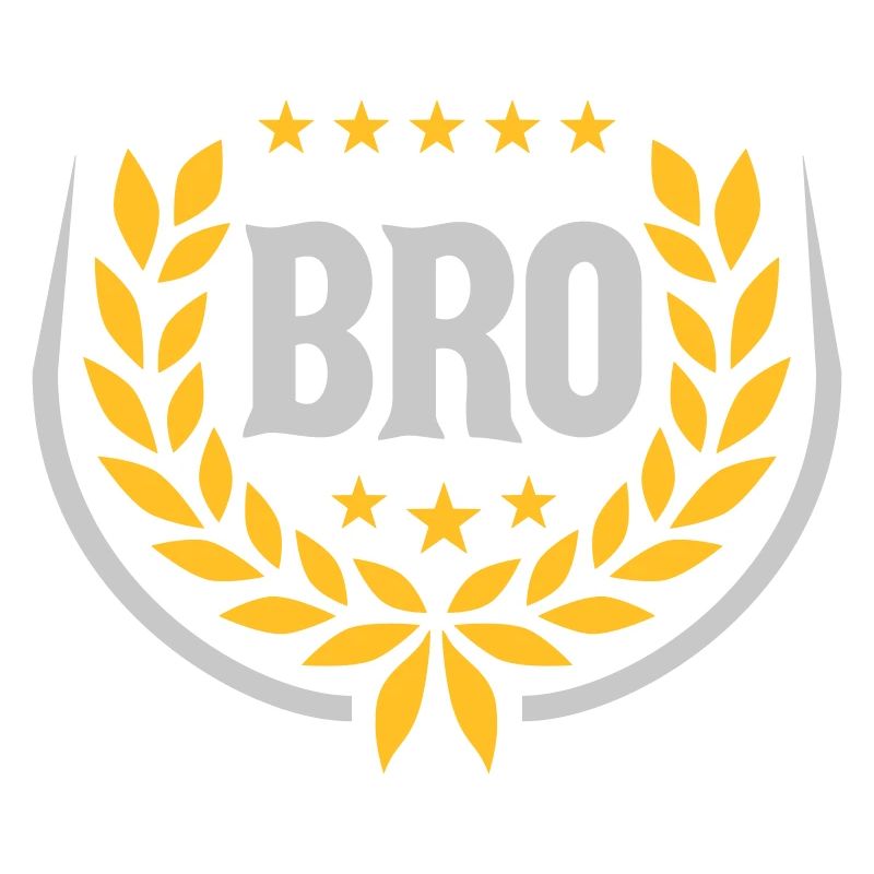 Couronne de laurier Bro Text Logo