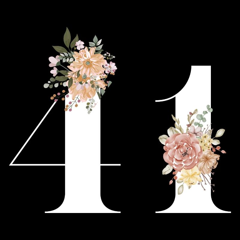 41e anniversaire fleuris (Cadeau de 41 ans)