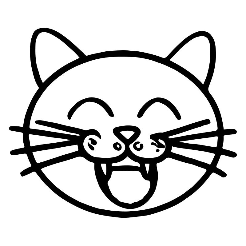 Smiling Cat Funny Laugh Cat Gift Idea