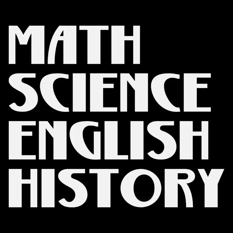 Math Science English History