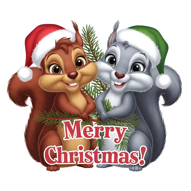 Joyeux Noël Écureuil Noël Mignon