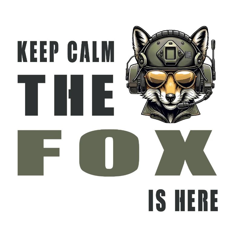 Keep calm - the fox is here