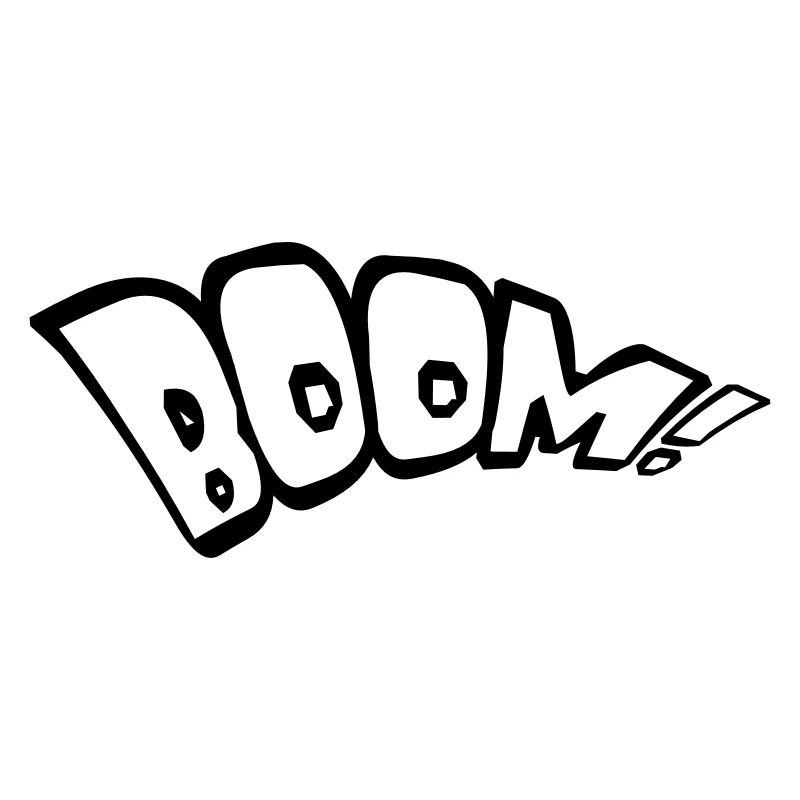 boom text fire hot tnt dynamite explode expl