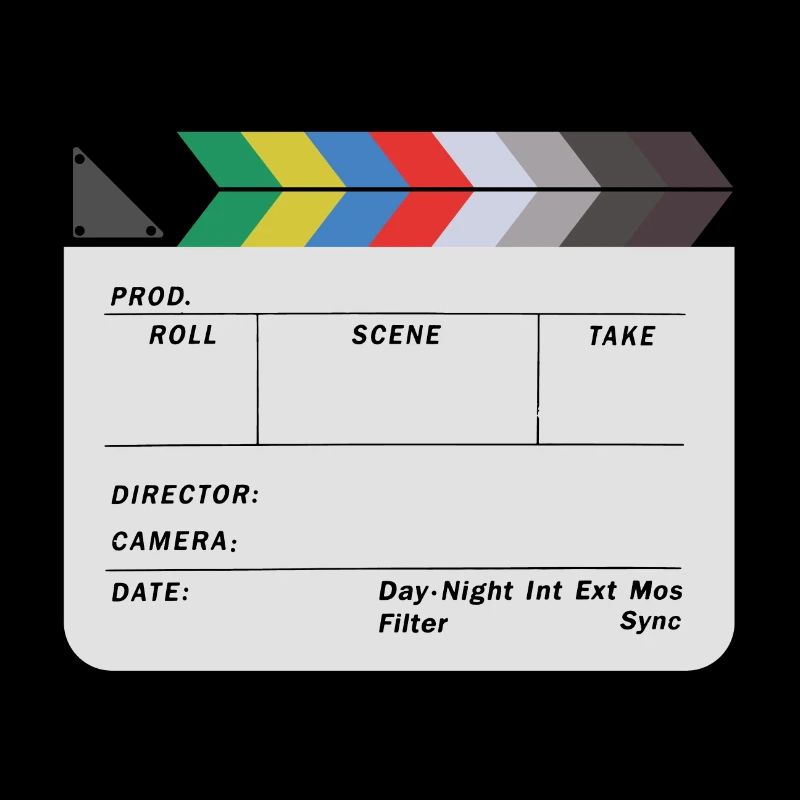 Clapperboard design blank