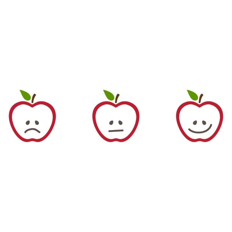 Apples with different faces