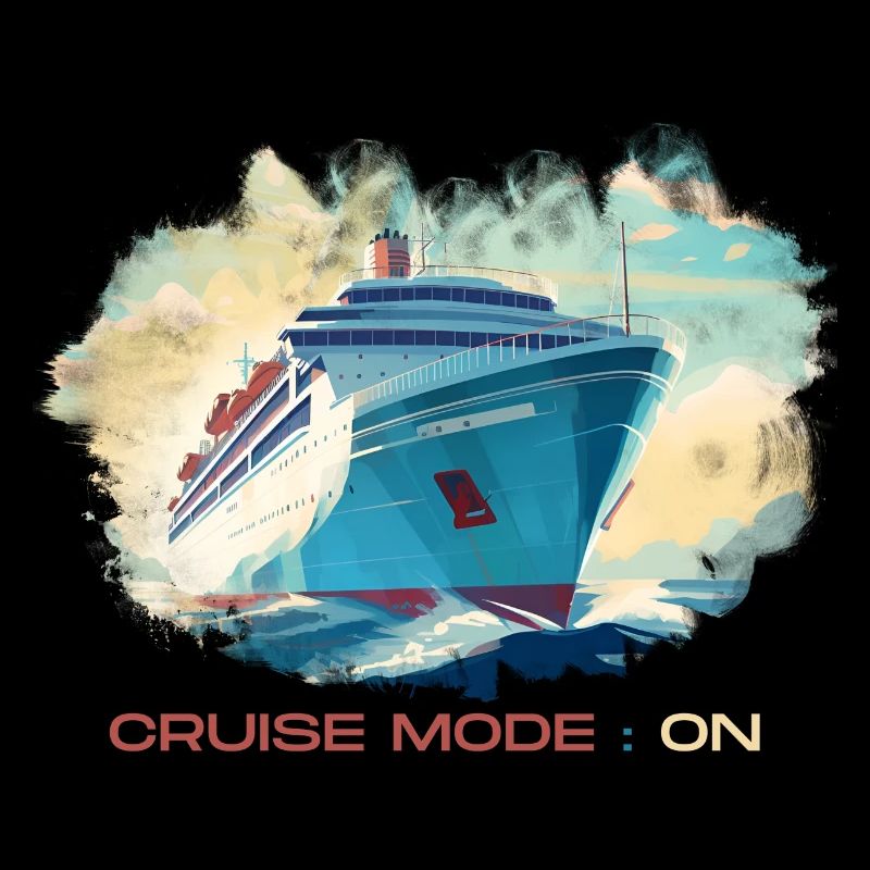 Cruise mode enabled. A stylish pattern for holidays.