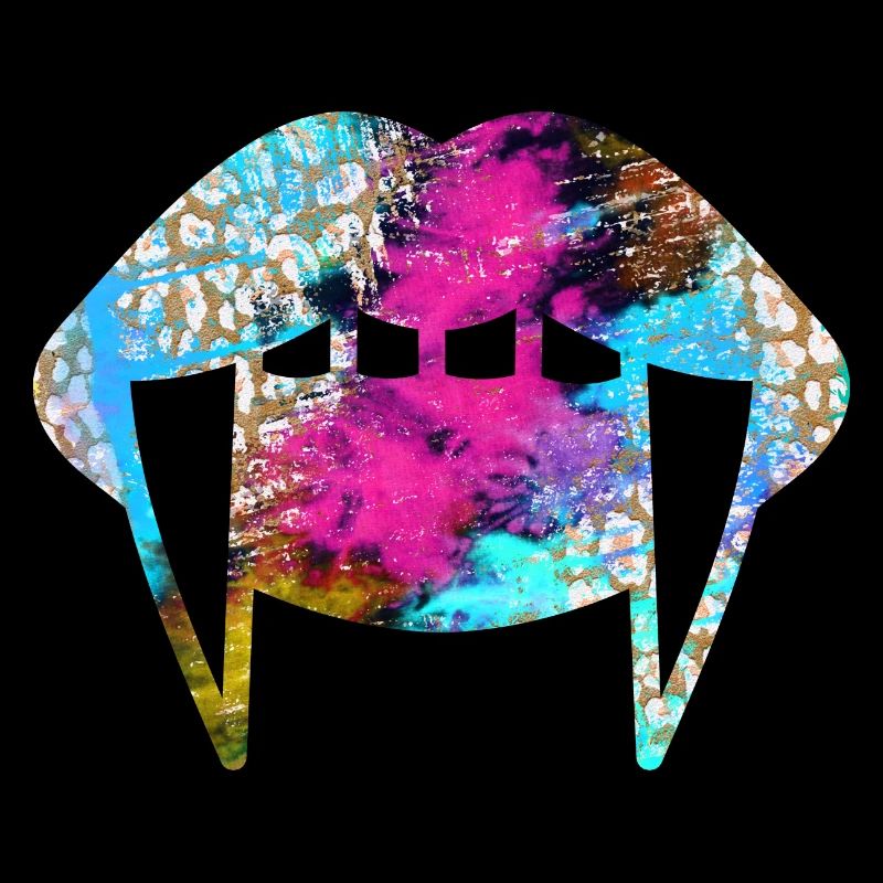 Groovy Vampirelips Bleu Clair Violet