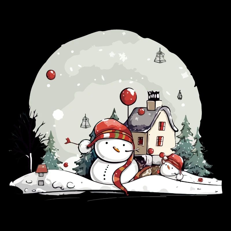 Paysage de Noël