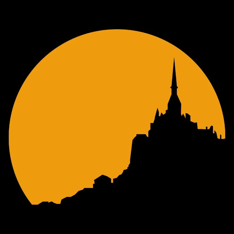 Le Mont Saint Michel coucher de soleil