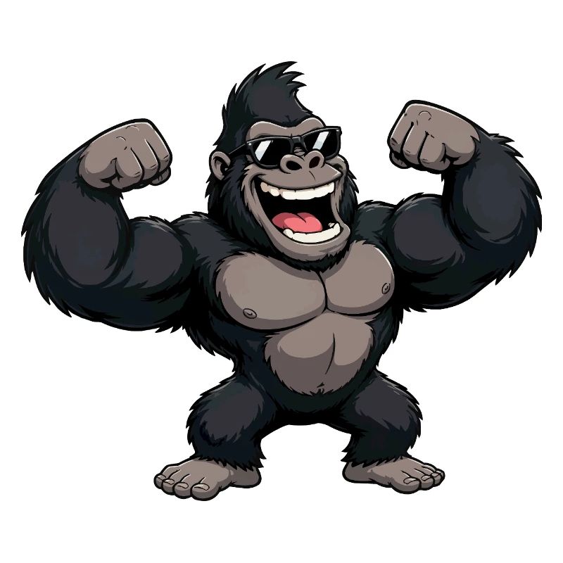 Gorilla Power Hero with Sunglasses