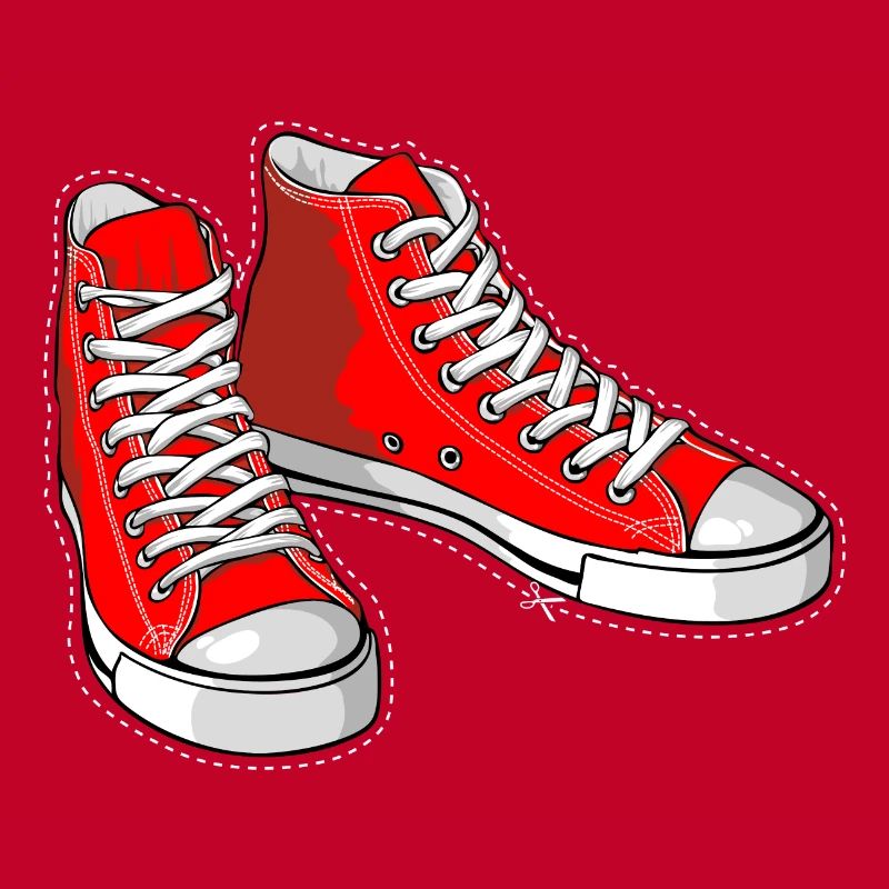 Baskets rouges