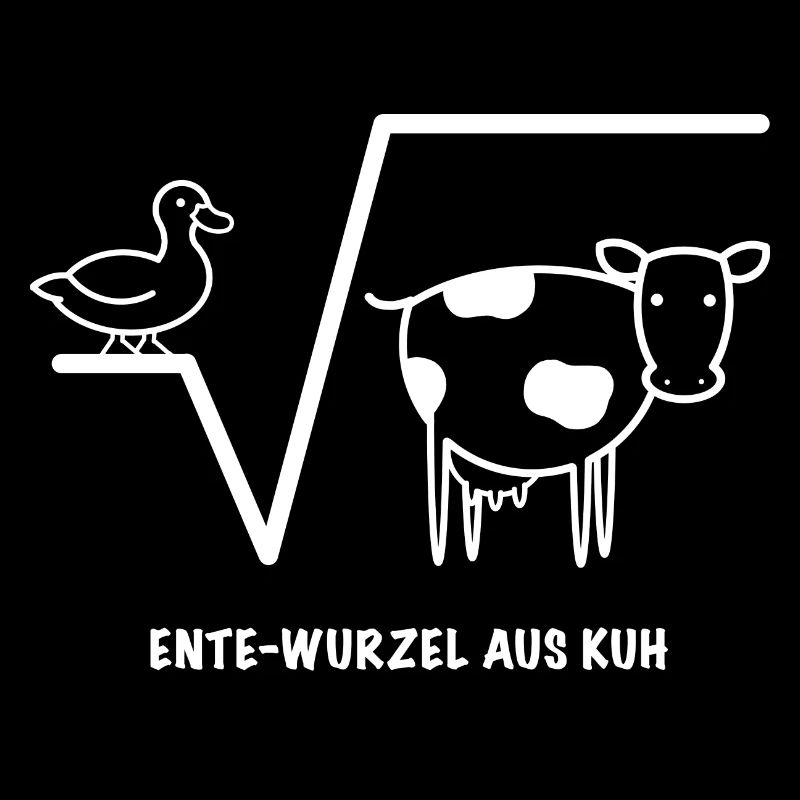 Math funny duck root from cow gift