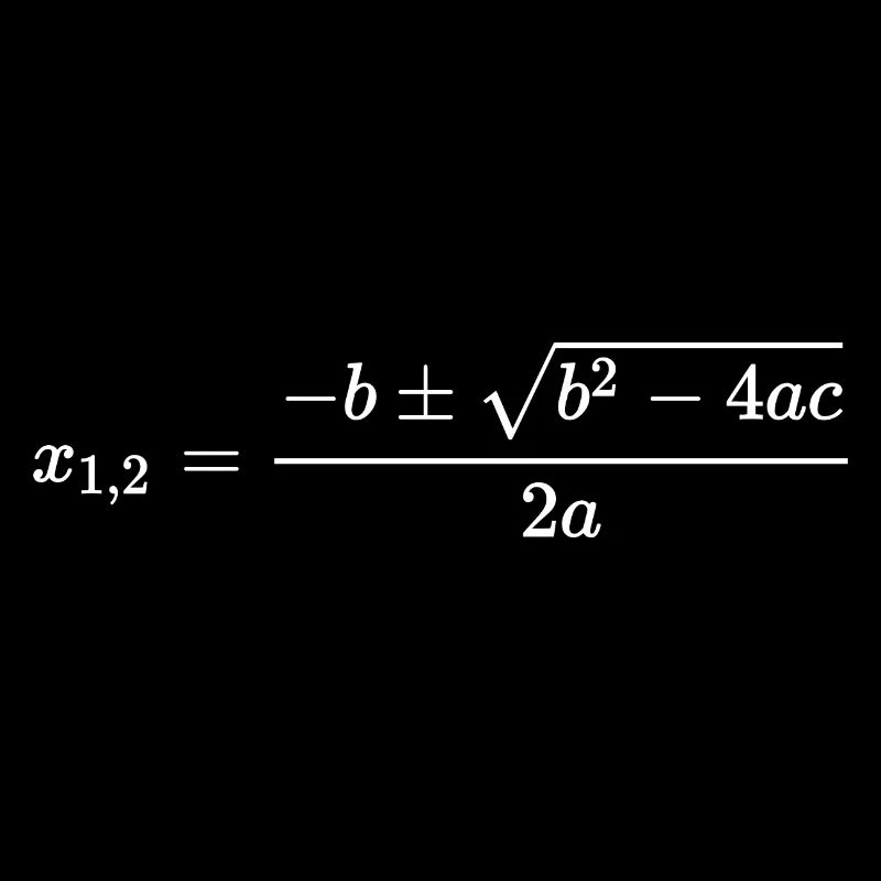 ABC Formula - PQ Formula Mathematics Equation
