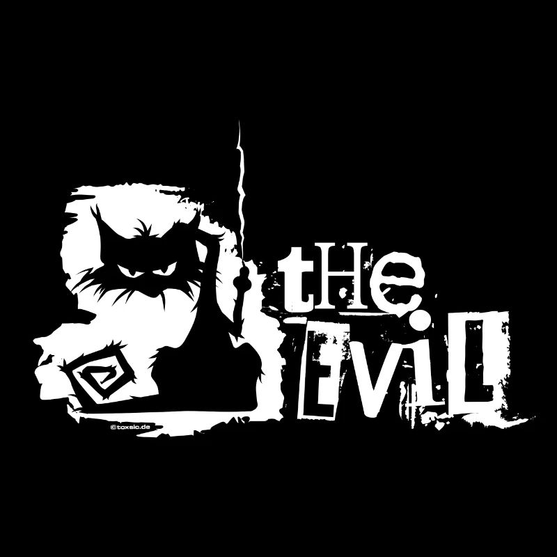 Freaky Cat The evil - evil cat makes scratches