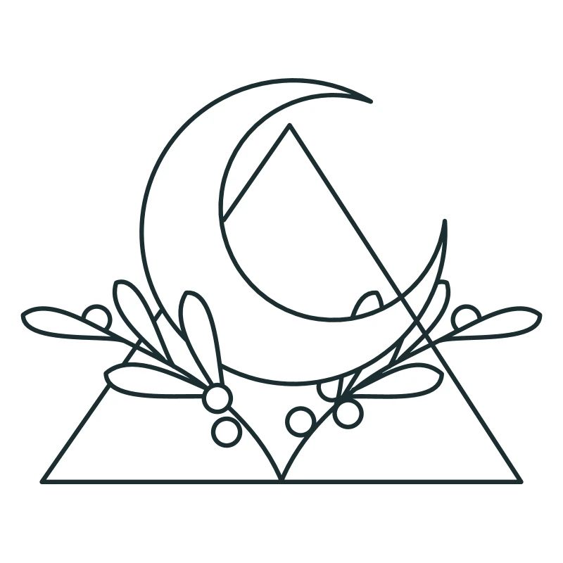 crescent moon triangle