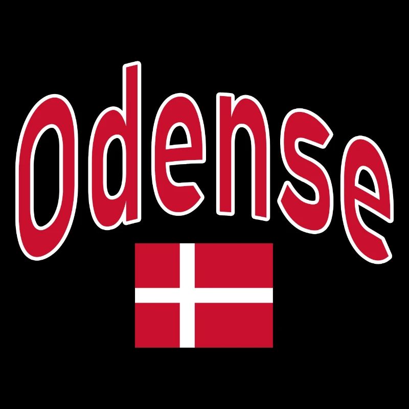 Drapeau d’Odense Danemark
