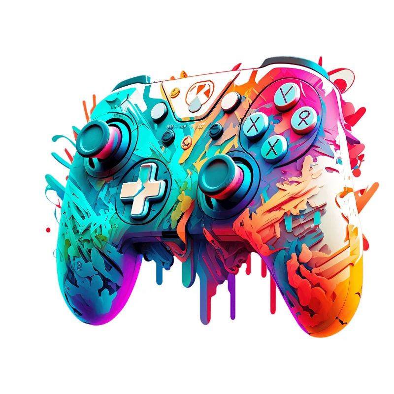 Neon Gaming Controller / Kontroller