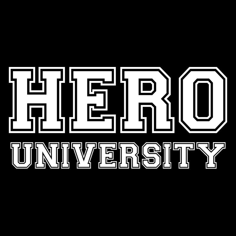 Hero University - White Text