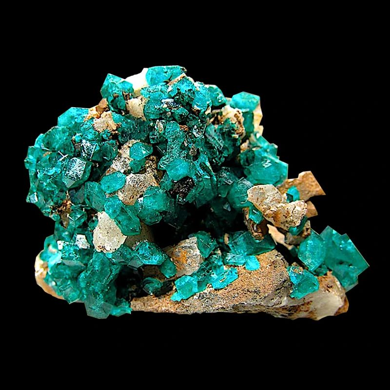 Dioptas Mineral Copper Emerald Silicate Crystal