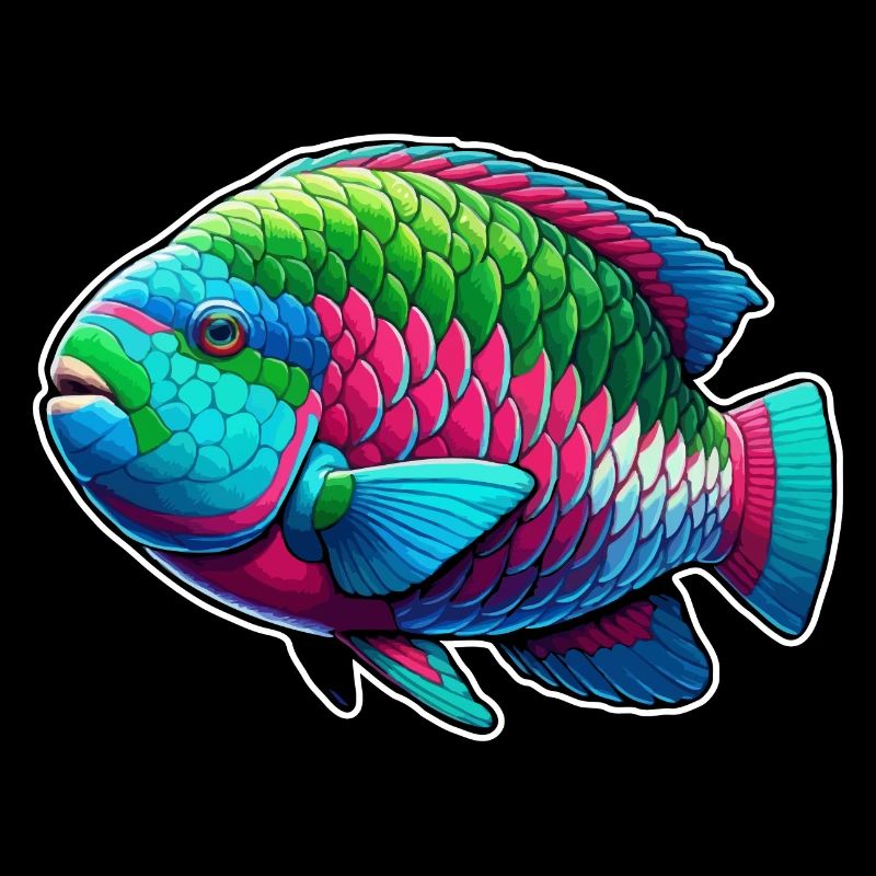 Parrotfish Fish Cute Parrotfish