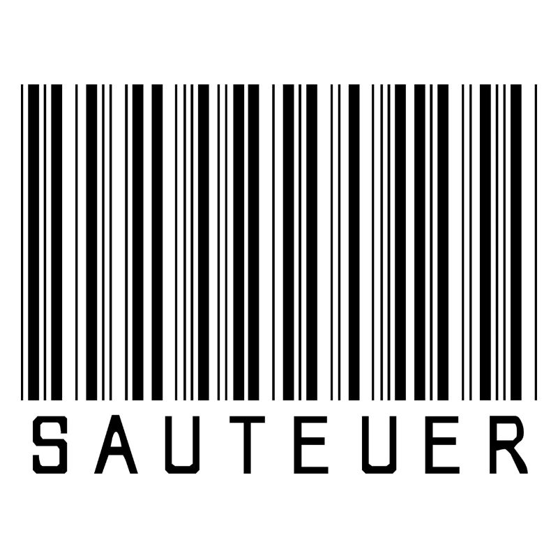 Strichcode "SAUTEUER" black/schwarz