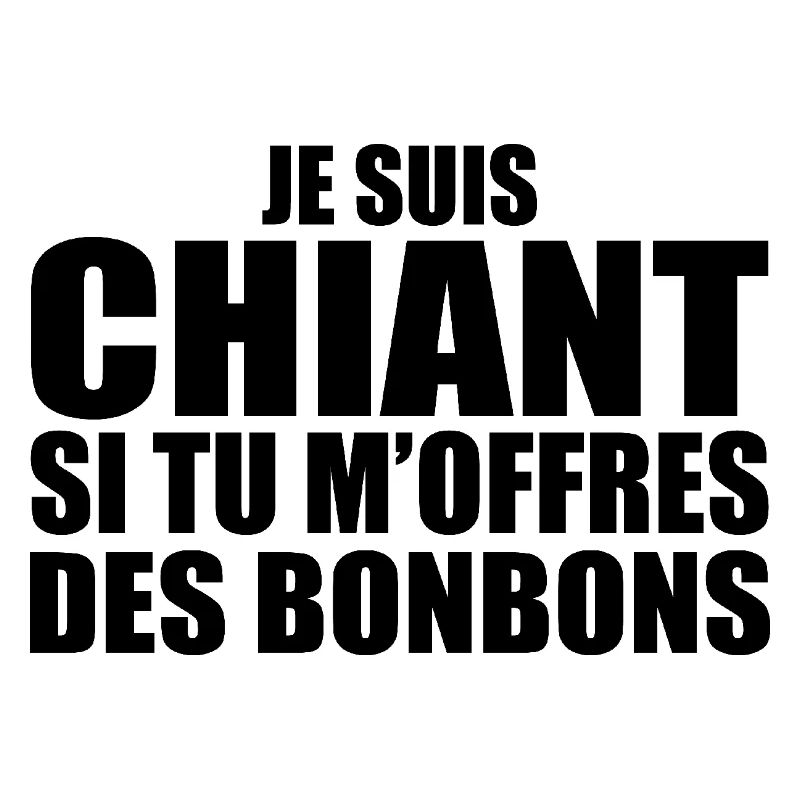 Man Who Loves: Candy. Funny Design Humor