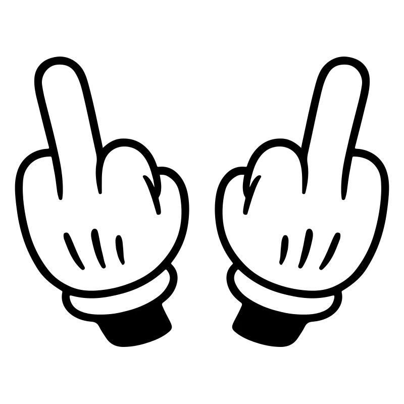 Mittelfinger Hand Comic