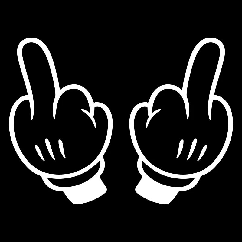 Mittelfinger Hand Comic