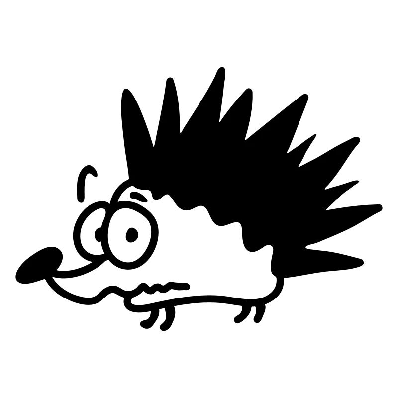 ängstlicher Igel - line
