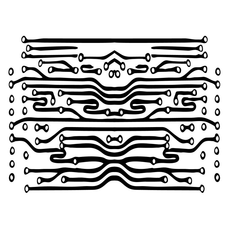 design lines microchip disk pattern cool lines