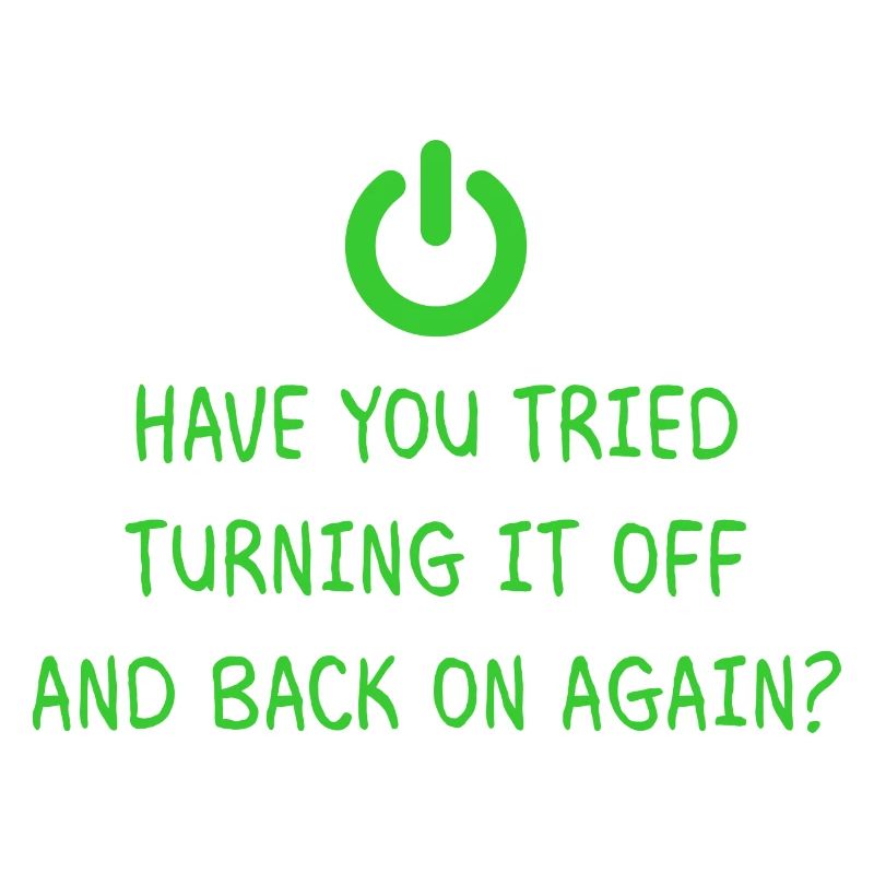 Turning it off Programming Informatik Geschenk