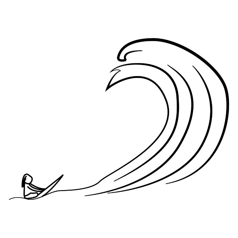 Surfer wave