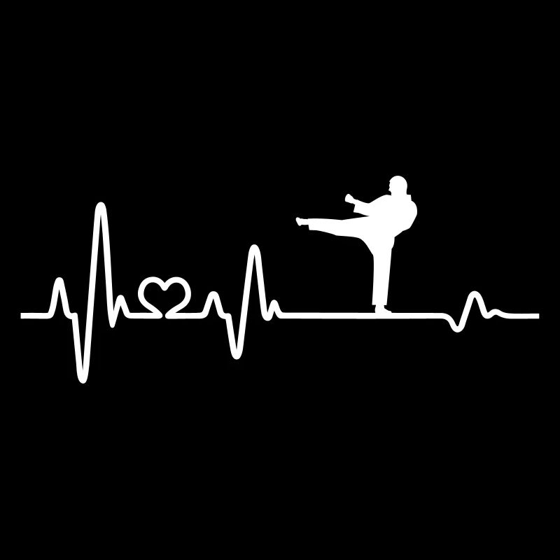 Heartbeat Karate Karateka Karate Fighter Gift