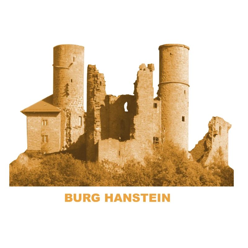 Château de Hanstein ruine Eichsfeld Bornhagen Thuringe