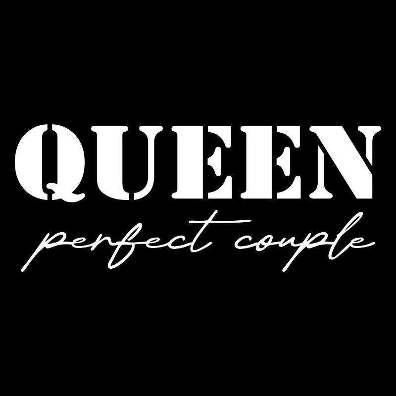 King and Queen Queen gift white