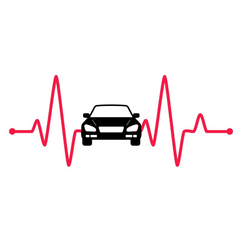 Auto Herzfrequenz Autofahrer Geschenk Automobile