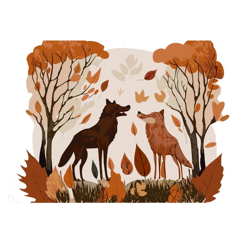 Two Wolves (Fall Collection #5)