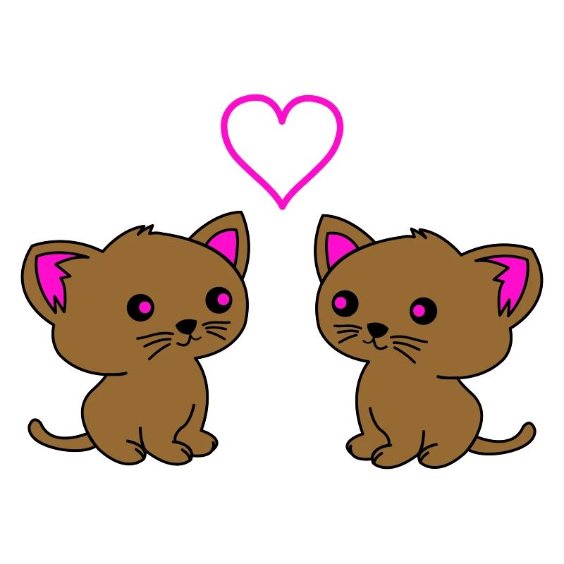 Les chats mignons adorent