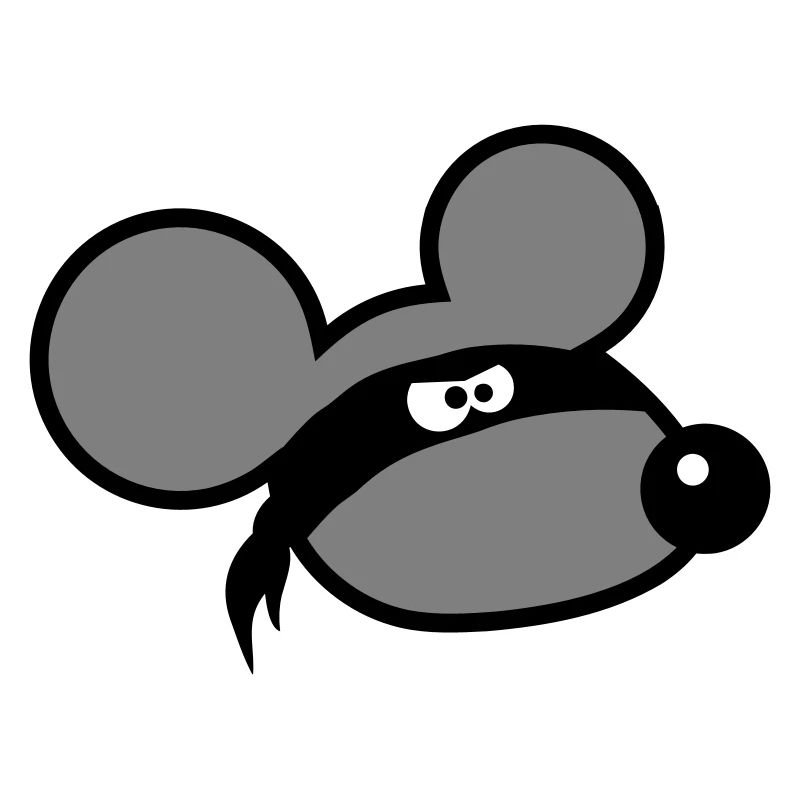 souris méchant voleur ninja raid voleur tissu yeux