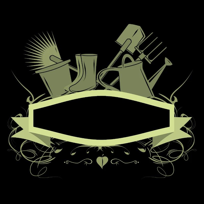 Decorative Garden Banner with Tools