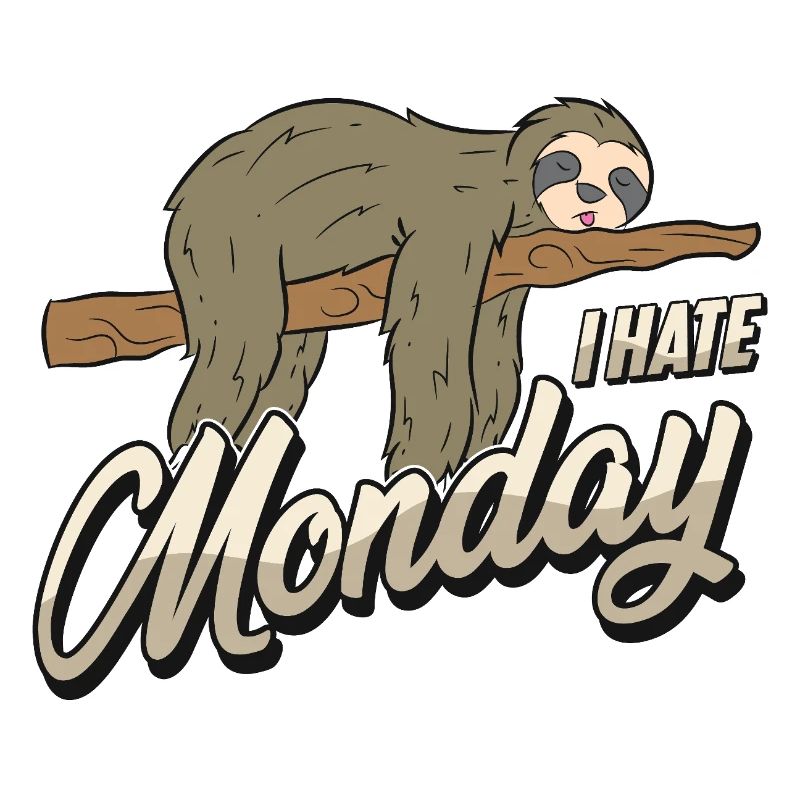 Monday-tired sloth