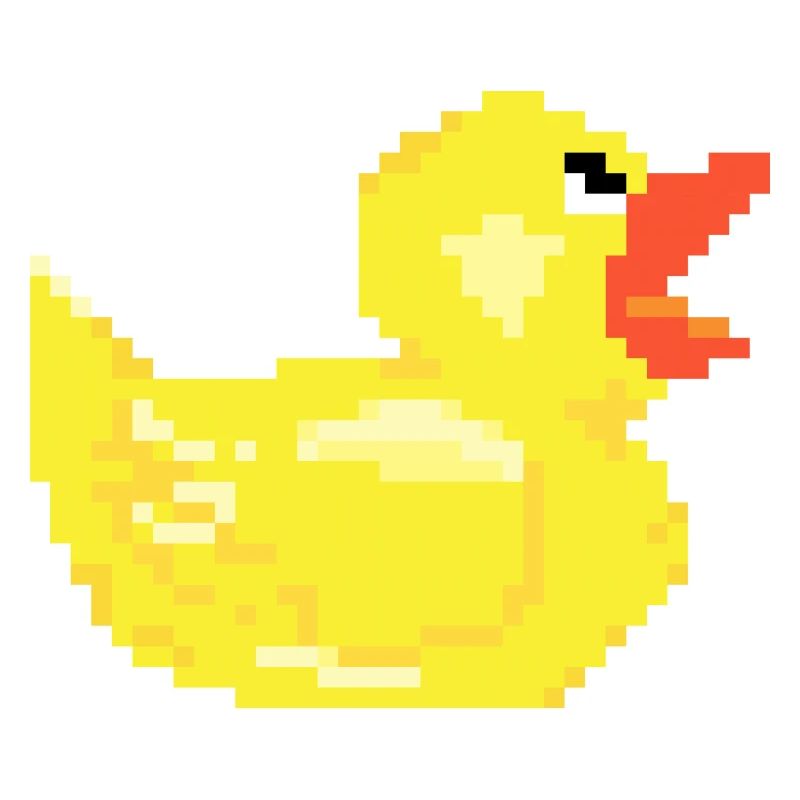 Duck duck pixel retro optics gift poison
