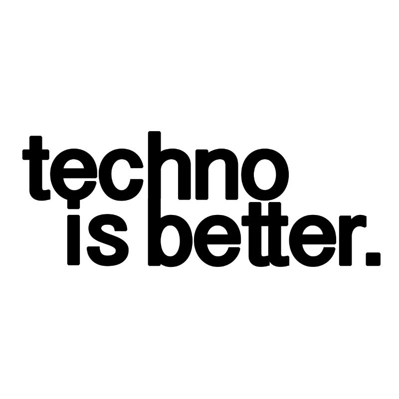techno is better logo