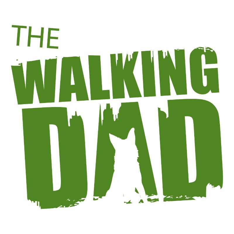 Schäferhund Walking Dad Geschenkidee Vater Gassi