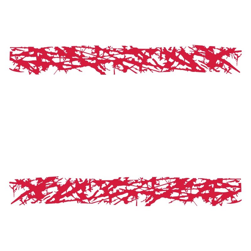 2 red stripe line bar underlined frame around