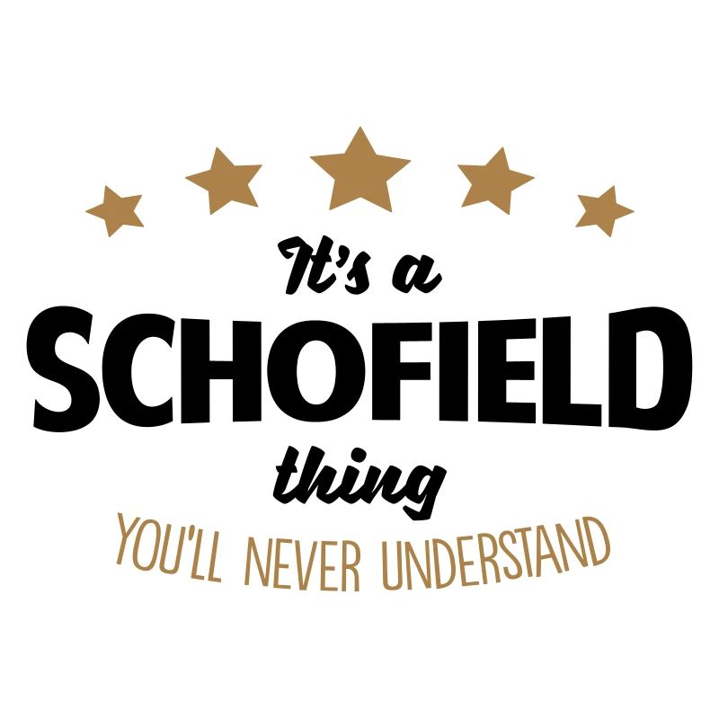 It's a schofield name thing stars never u