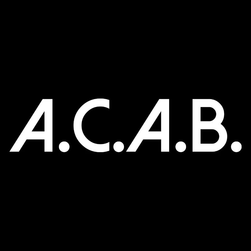 acab all cops are bastards saying text font