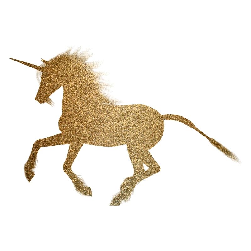 Einhorn, Gold, Glitzer