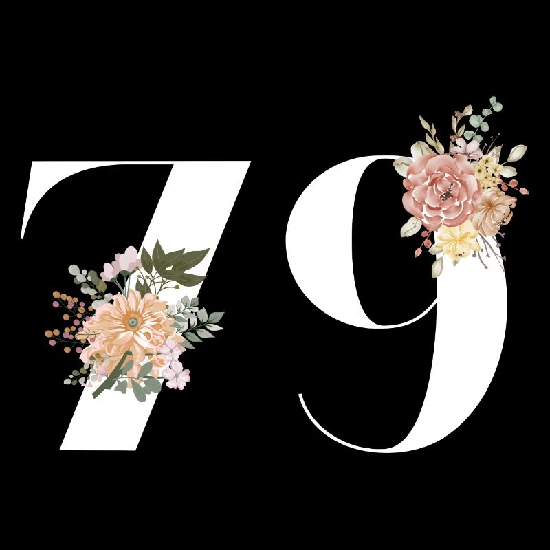 79e anniversaire fleuris (Cadeau de 79 ans)